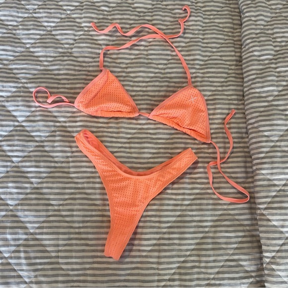 Boutine LA Vibrant Orange Bikini Set - Picture 1 of 5